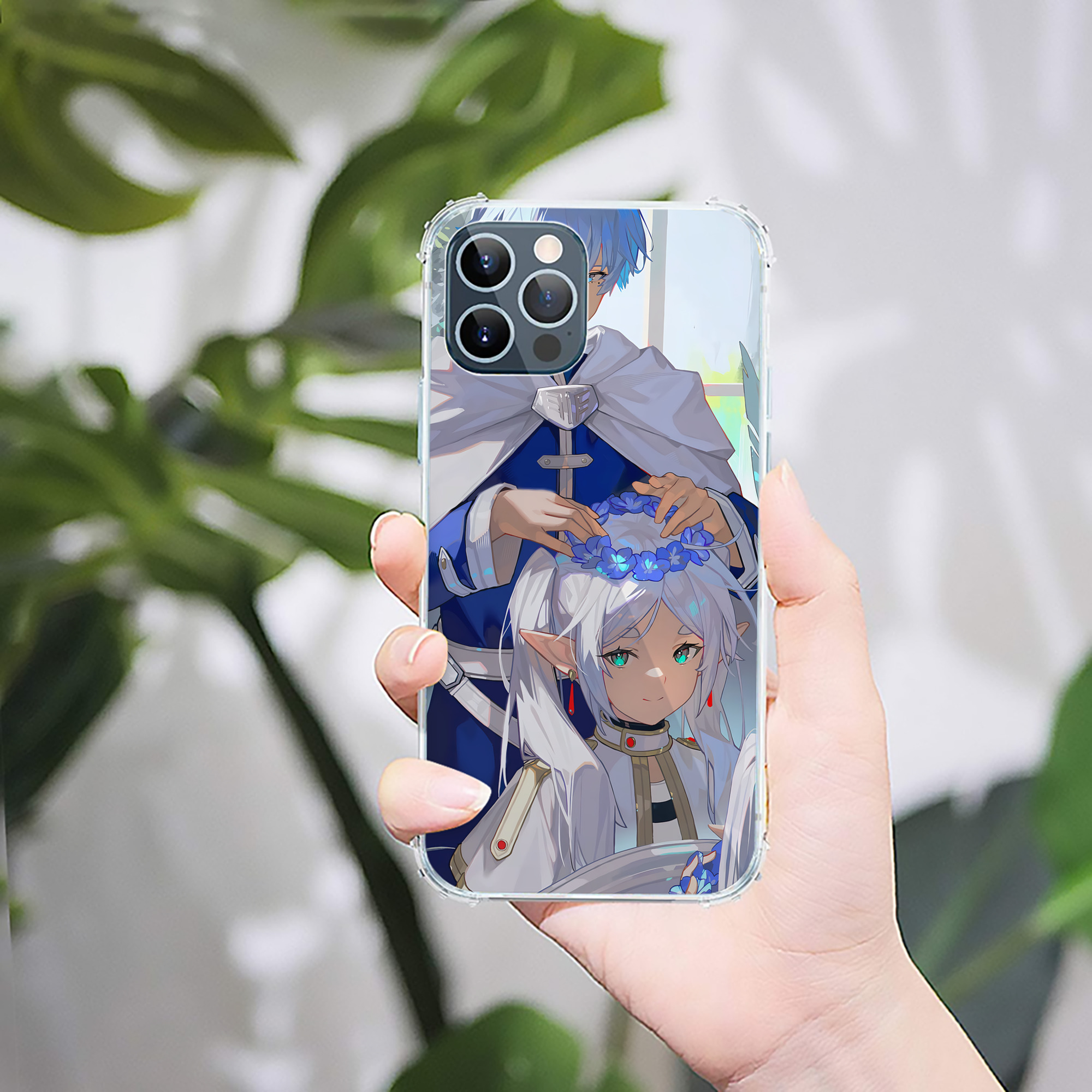 （画像用） 葬送のフリーレン Frieren 【iPhone 12シリーズ対応】透明スマホケース（クリアソフトケース）